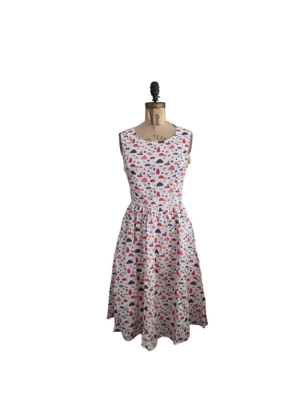 Tulip B Fit and Flare Mushroom Dress S NWT